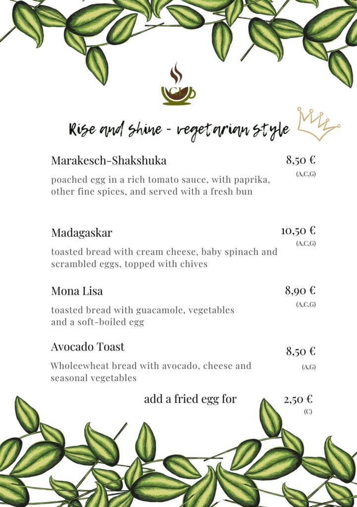 Rise and shine - vegetarian style
Breakfast in Preding Gerlindes Cafe und Brunch Restaurant
Gerlindes Frühstückscafe phone: 0676/5687722
