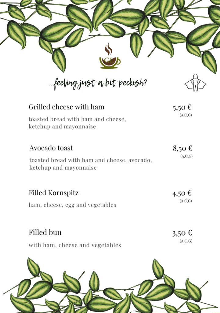 feeling just a bit peckish?
Breakfast in Preding Gerlindes Cafe und Brunch Restaurant
Gerlindes Frühstückscafe phone: 0676/5687722
